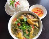 Hình bước làm 3 của món Gà nấu lá giang