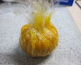A picture of step 3 of Chakin-Shibori Kaboch Squash Bites.