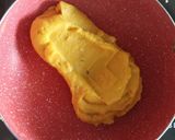 A picture of step 4 of Moong Dal Burfi.