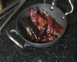 A picture of step 4 of Sindhi Style: 'Lal Math' or 'Lal Saag Dal'.