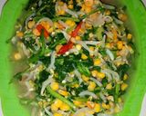 Foto langkah ke 5 dari resep Tumis Slada Air Jagung Manis.