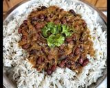 A picture of step 7 of Rajma masala.