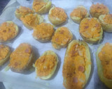 Foto del paso 5 de la receta: Patatas rellenas de salsa calçots, jamón serrano y queso