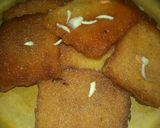A picture of step 7 of Bread ki mithai.