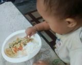 Foto langkah ke 4 dari resep Capcay baso sayur & fried mashed potato (mpasi 1+).