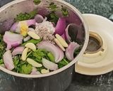 हरे धनिए की चटनी (hare dhaniye ki chutney recipe in Hindi) रेसिपी चरण 3 फोटो