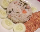 Foto langkah ke 6 dari resep Nasi Cumi Daun Jeruk.