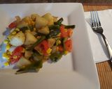 Foto del paso 17 de la receta: Papas blancas con rajas de poblano y granos de elote