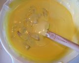 A picture of step 26 of Peach Bavarois Charlotte Cake.