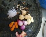 Foto langkah ke 2 dari resep Sayur daun singkong + tahu + telur puyuh #bringbackmemories.