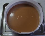 A picture of step 6 of Caramel Chocolate Cheesecake.