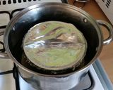 A picture of step 7 of Vickys Lighter Christmas Pudding, GF DF EF SF NF.