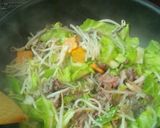 A picture of step 4 of Crispy Rice with Easy Spring Cabbage Ankake Sauce.