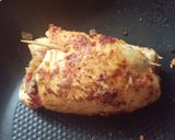 A picture of step 5 of SAUSAGE AND RICE STUFFED CHICKEN BREAST.