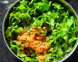 A picture of step 2 of Dal palak (spinach dal).