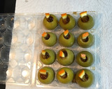 Foto del paso 1 de la receta: Aceitunas rellenas de vermut para Navidad 🎄🎁
