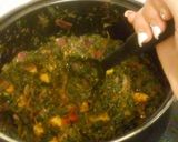 A picture of step 6 of Paalak Paneer.