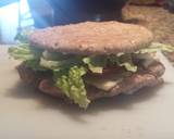 Turkey baconburger with grilled onion and garlic aioli recipe step 5 photo