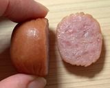 A picture of step 1 of Korilakkuma Bento with Mini Sausages.