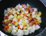 A picture of step 3 of Milk and Curry Soup.