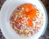 Foto del paso 5 de la receta: Tarta de Jamón y queso de masa semi- integral