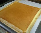 A picture of step 1 of Fresh Strawberry Cream Roll Cake.