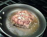 A picture of step 5 of Peanut Sesame Crusted Tuna with Wasabi Cream Sauce.