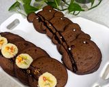 عکس مرحله 1 از دستور پنکیک شکلاتی مغزدار