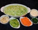 Foto del paso 1 de la receta: Ensalada de repollo con almendras