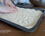 A picture of step 6 of Gluten-Free Focaccia with Tomatoes and Olives 😀.