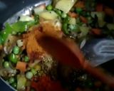 A picture of step 3 of Shahi Pulao.