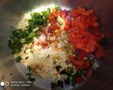 A picture of step 1 of Besanacha pola.