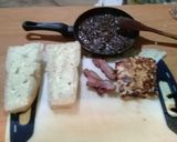 Foto del paso 5 de la receta: Sándwich de caraotas queso y tocinetas