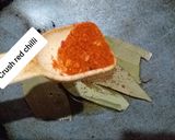 A picture of step 5 of Chat patti channa chaat.