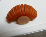 A picture of step 3 of Wiener Sausage Snails For Lunchboxes.