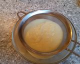 A picture of step 4 of Pasta whith chesee and bacon.