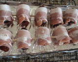 A picture of step 5 of Dates Wrapped in Bacon.