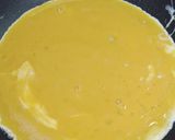 A picture of step 4 of The Golden Ratio For a Not-Rolled Dashimaki Tamago Made in a Frying Pan.