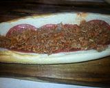 A picture of step 11 of Philly pepperoni pizza steak.