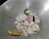 A picture of step 2 of Palanga Ghadghada Tarkari (Spinach and Veggies Curry).
