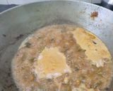 A picture of step 1 of Dal, Rice, Mushroom subji, bean, karala.