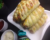 A picture of step 5 of Sausage rolls.
