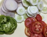 A picture of step 1 of Vegetable sandwich.
