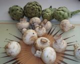 Foto del paso 1 de la receta Nidos de alcachofas con champiñones