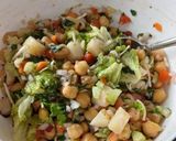 A picture of step 4 of Chickpeas salad / healthy, protein, diet salad.