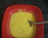 A picture of step 1 of Pudla Sandwich.