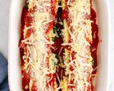 A picture of step 2 of Spinach Lasagna Roll Ups.