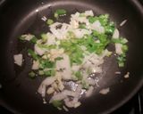 A picture of step 1 of Veggie stuffed portebella mushroom.