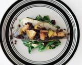 Sautéed Trout Filet Topped with Apple Mostardo and Garlicky Collard Greens recipe step 7 photo