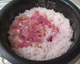 A picture of step 6 of Cherry Blossom Rice Made with Crimson Daikon Radish Core.